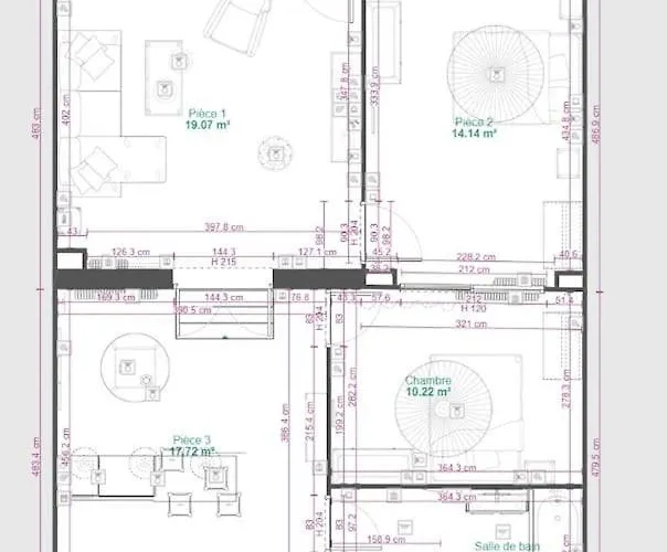 Apartament Cosy Eden - T3 - Parc Des Expositions - Stationnement Gratuit *